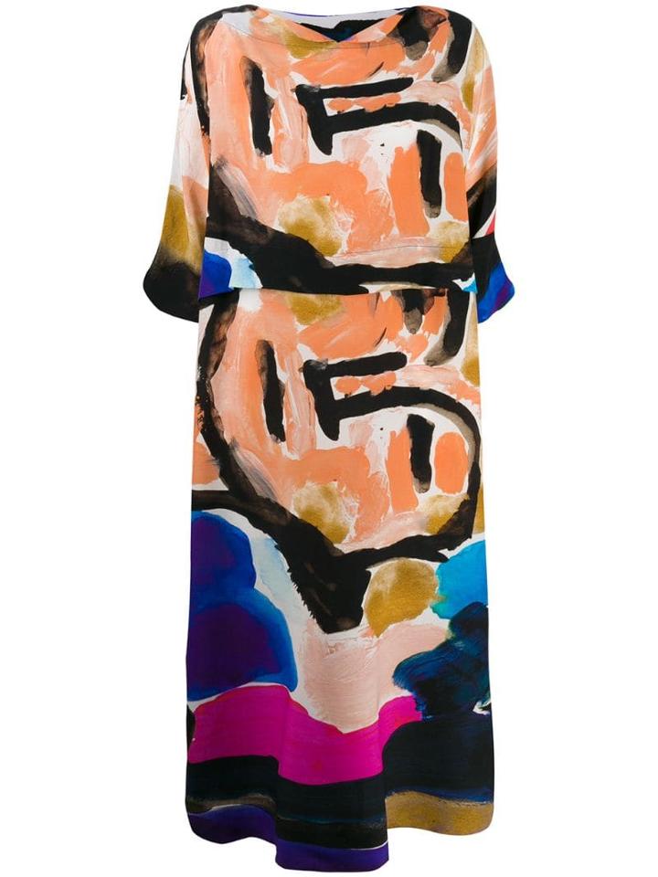 Daniela Gregis Donna Teresa Kaftan Dress - Orange