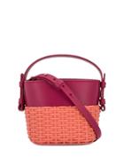 Nico Giani Woven Bucket Tote - Pink