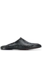 Dolce & Gabbana Woven Mules - Black