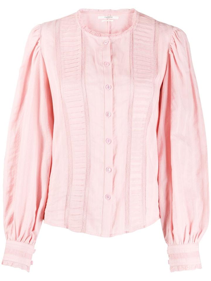 Isabel Marant Étoile Lace Insert Blouse - Pink