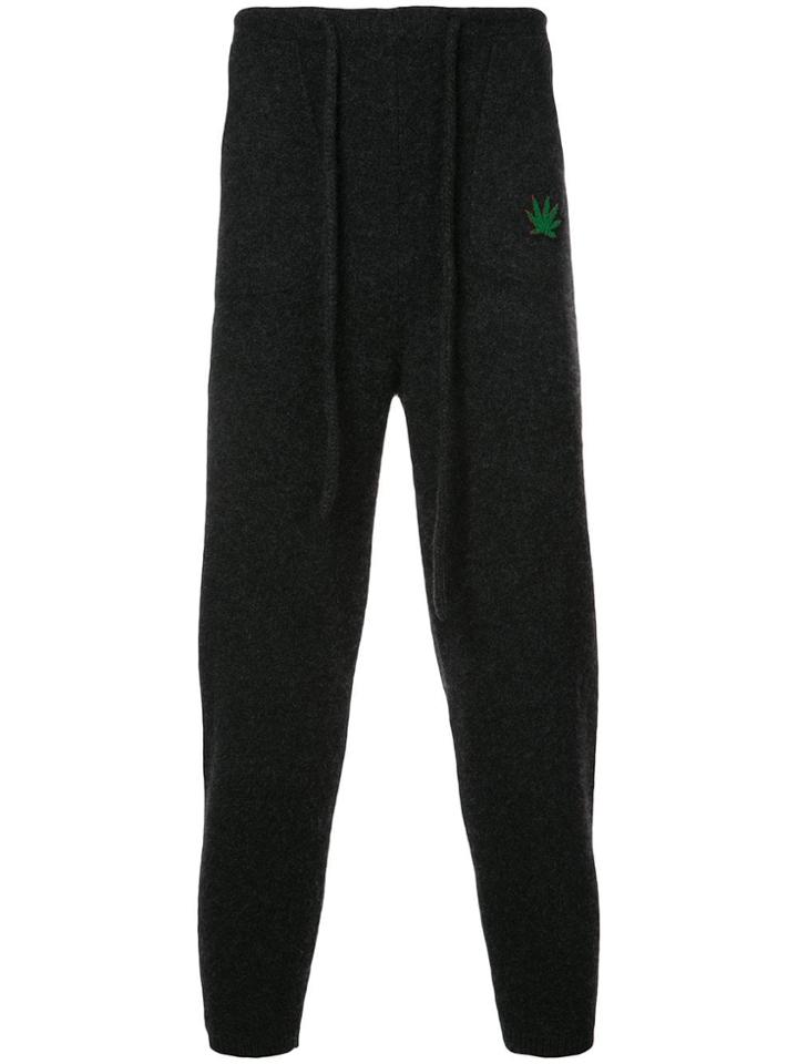The Elder Statesman Logo Track Pants - Green