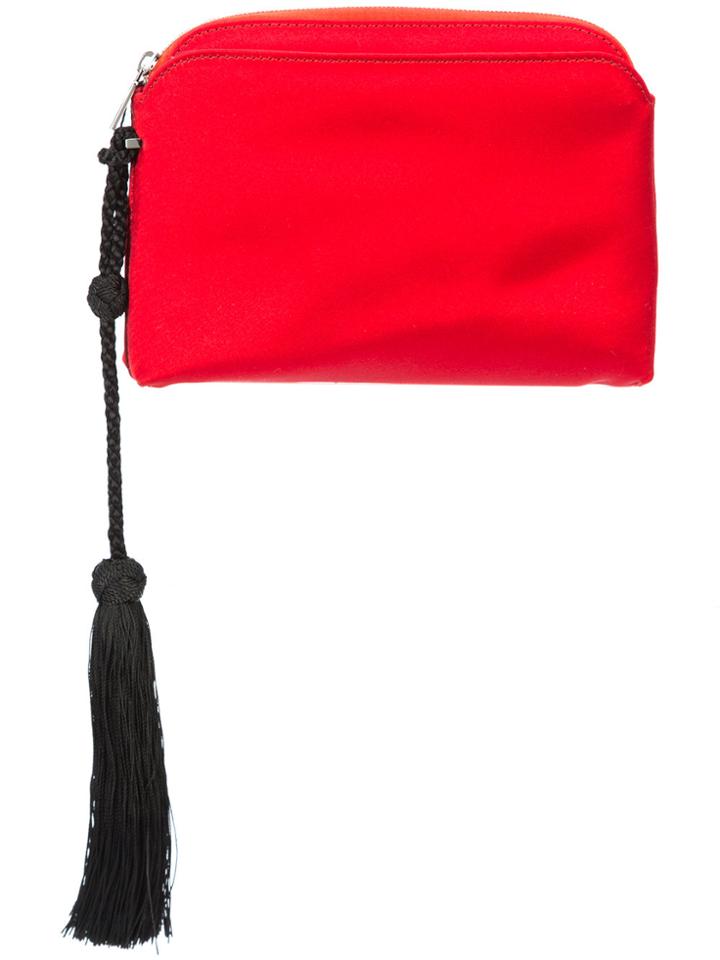 The Row Tassel Clutch Bag - Red
