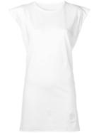 Rick Owens Drkshdw Longline Crewneck T-shirt - White