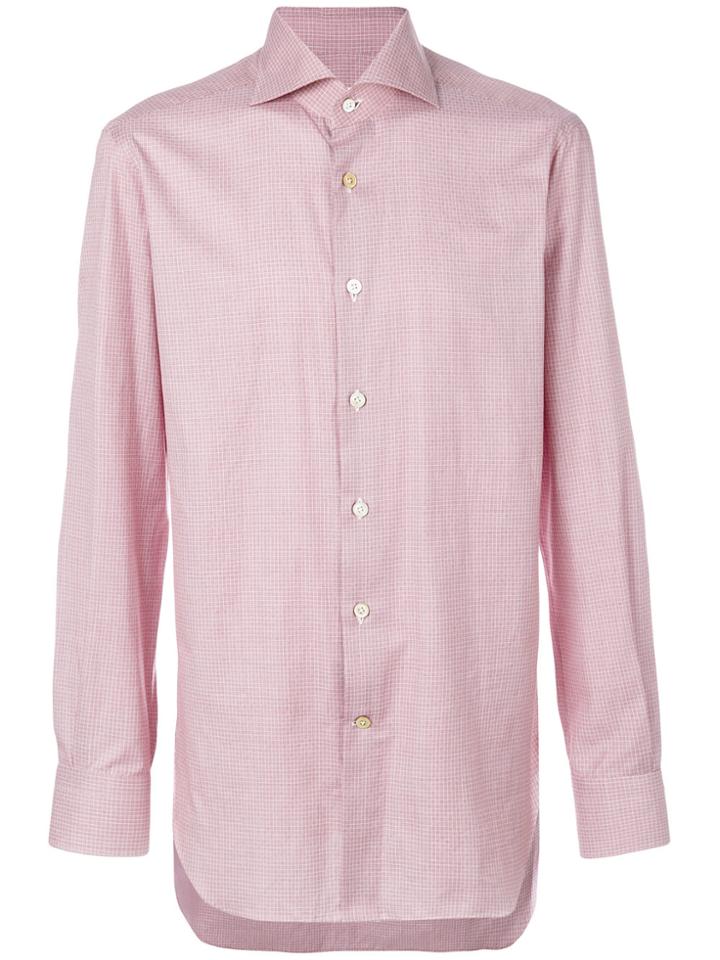 Kiton Button Up Shirt - Red