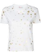 Red Valentino - Star Print T-shirt - Women - Cotton - L, White, Cotton