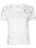 Red Valentino - Star Print T-shirt - Women - Cotton - L, White, Cotton