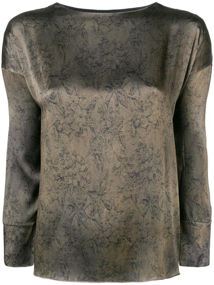 Avant Toi Round Neck Pullover With Tapes - Green