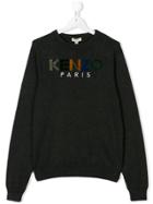 Kenzo Kids Embroidered Logo Jumper - Grey