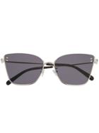 Stella Mccartney Eyewear Cat Eye Sunglasses - Silver