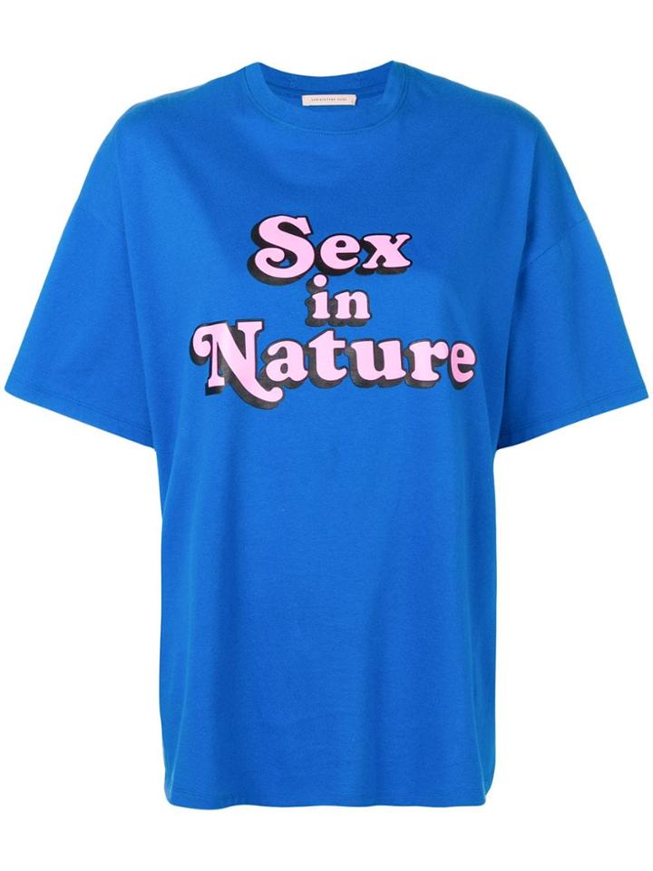 Christopher Kane 'sex In Nature' T-shirt - Blue