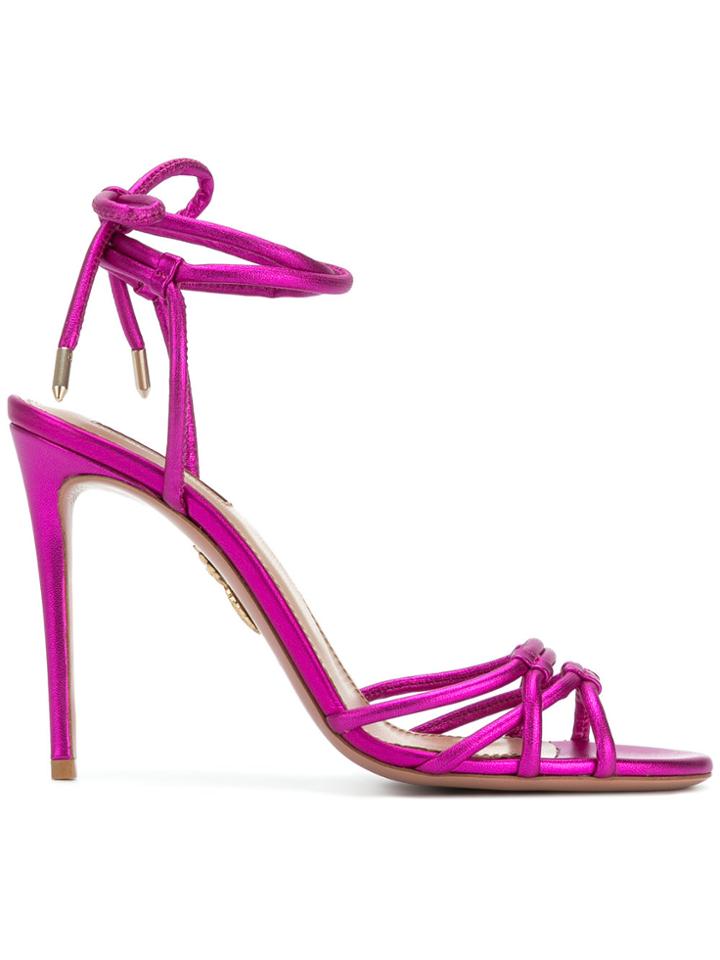 Aquazzura Laura Sandals - Pink & Purple