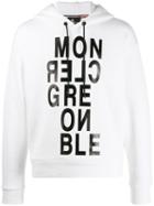 Moncler Grenoble Printed Logo Hoodie - White