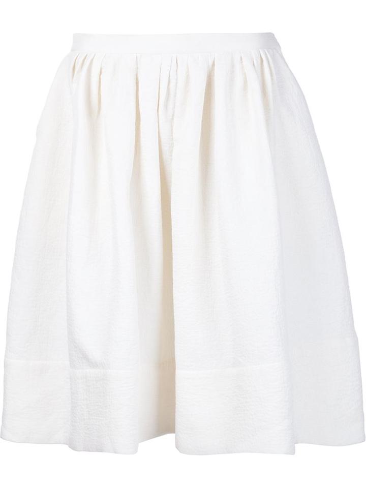Vanessa Bruno Full Skirt, Women's, Size: 38, White, Cotton/linen/flax/polyester