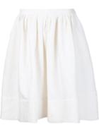 Vanessa Bruno Full Skirt, Women's, Size: 38, White, Cotton/linen/flax/polyester