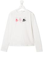Il Gufo Teen Long Sleeved Ballerina T-shirt - White
