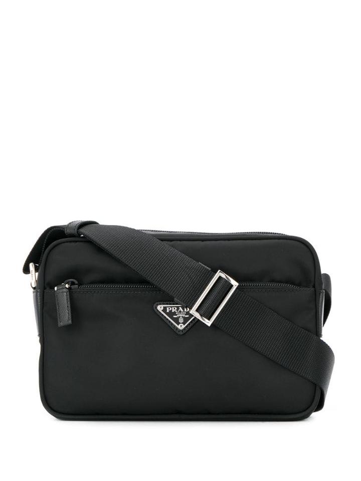 Prada Zipped Cross-body Bag - Black