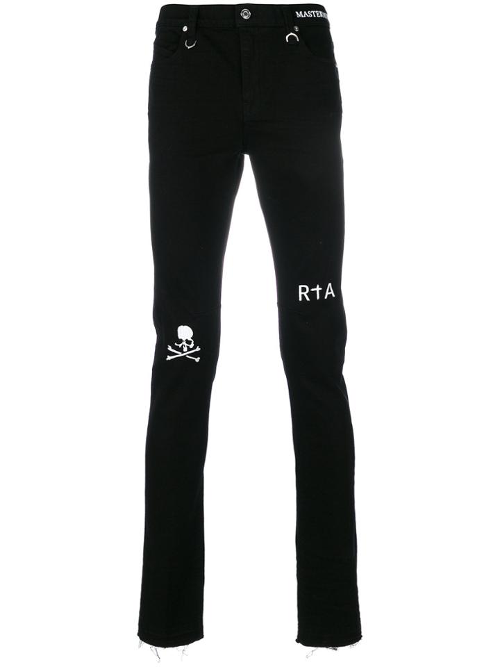 Mastermind Japan Printed Skinny Jeans - Black