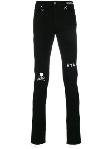 Mastermind Japan Printed Skinny Jeans - Black