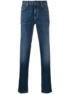 Z Zegna Stonewashed Slim-fit Jeans - Blue