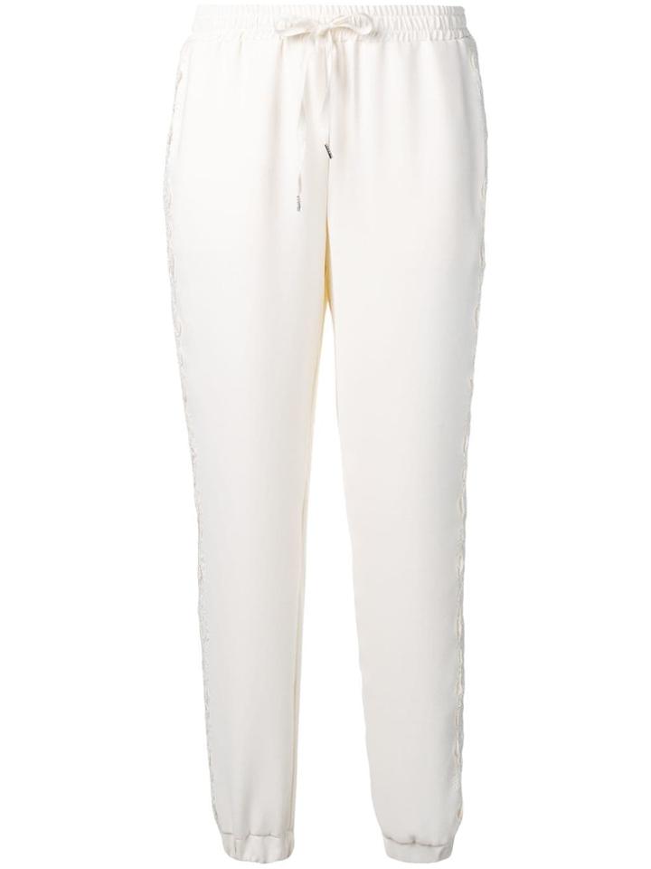 Ermanno Ermanno Mandorla Elasticated Tapered Trousers - Neutrals