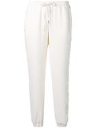 Ermanno Ermanno Mandorla Elasticated Tapered Trousers - Neutrals