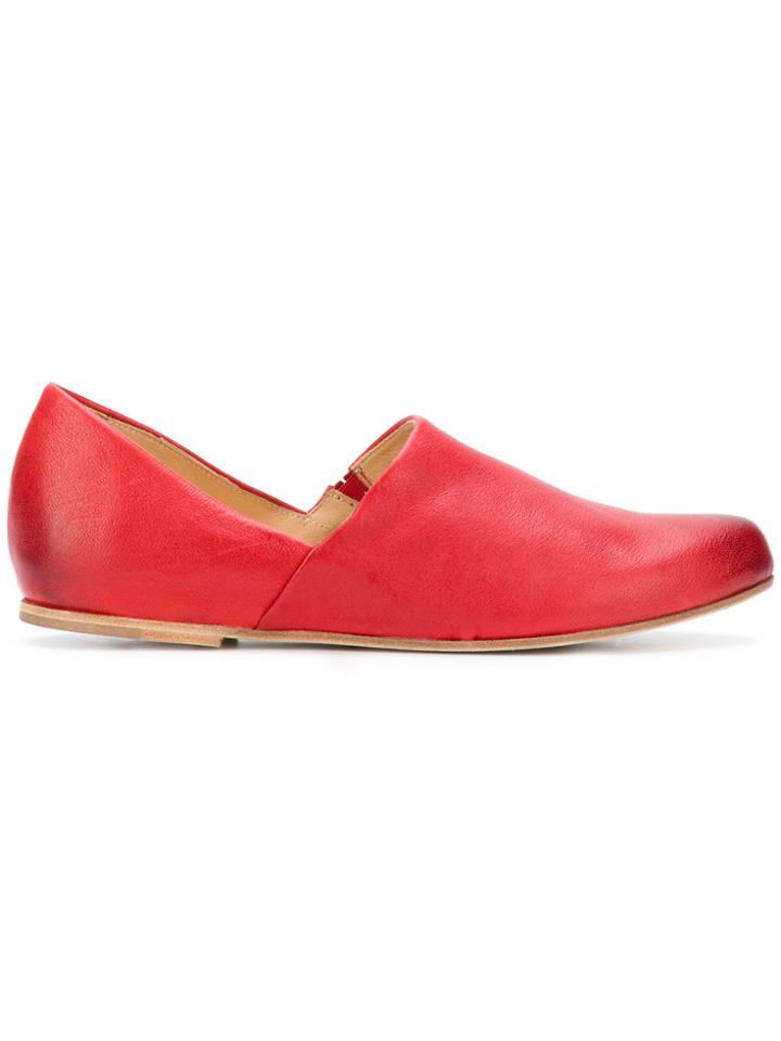 Ink Pointed Tip Pumps - Red