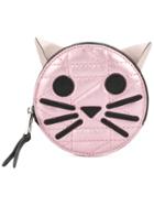 Karl Lagerfeld K/kuilted Choupette Coin Purse - Pink & Purple