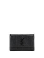 Saint Laurent Leather Wallet - Black