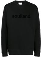 Soulland Logo Print Sweatshirt - Black