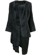 Comme Des Garçons Pre-owned 1997 Faux Fur Coat - Grey