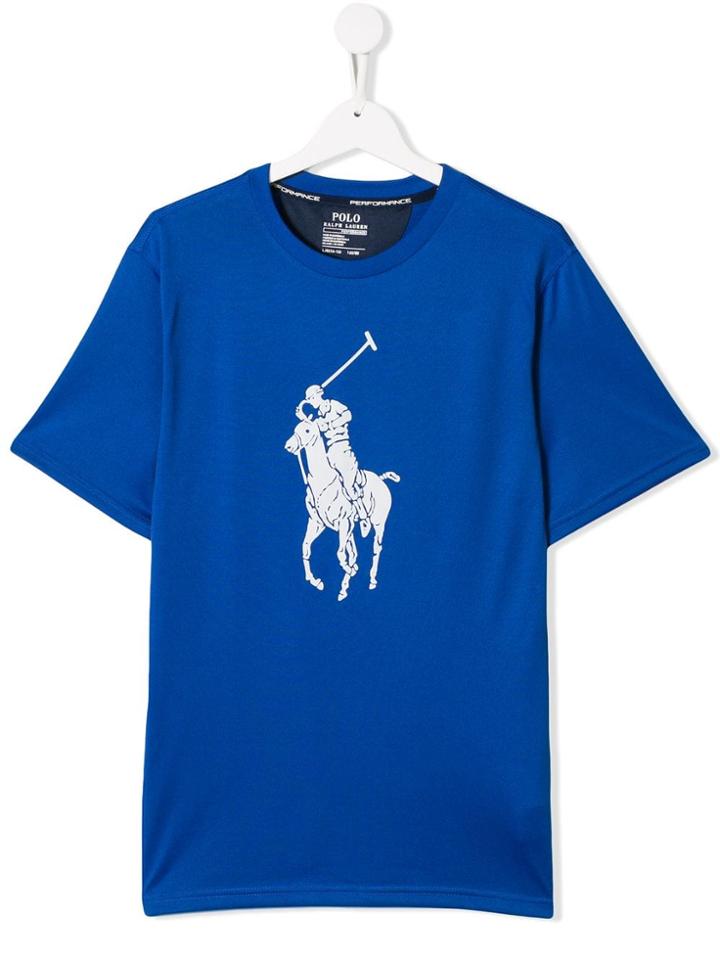 Ralph Lauren Kids Teen Brand Logo T-shirt - Blue