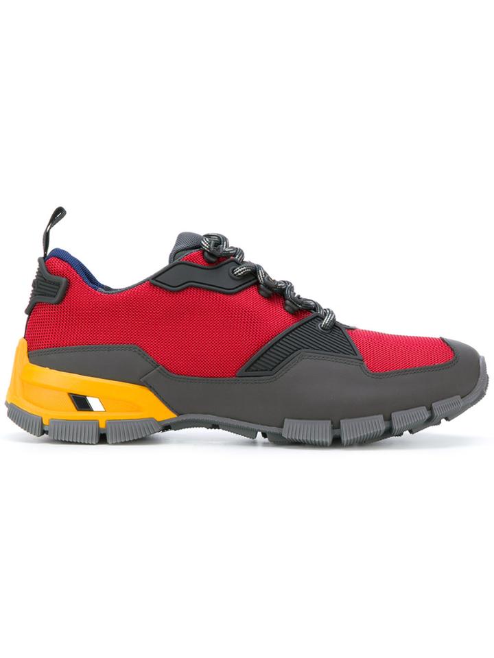 Prada Panelled Mesh Trainers - Multicolour