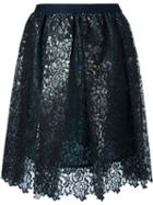 Kolor Lace Skirt, Women's, Size: 2, Black, Polyester/cupro/rayon