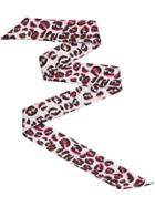 Fendi Logo Splash Print Wrappy Scarf - Pink & Purple