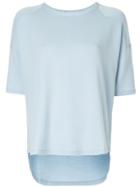 Rag & Bone Short Sleeve Dip-hem T-shirt - Blue