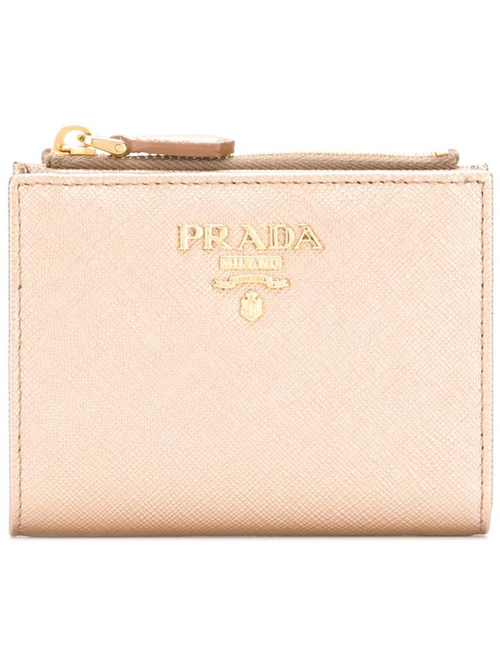 Prada Compact Wallet - Nude & Neutrals