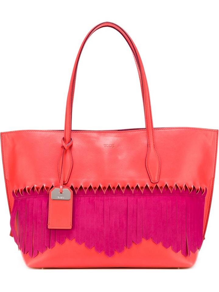 Tod's 'joy' Fringed Tote