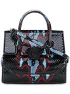 Versace Textured Palazzo Empire Tote - Black