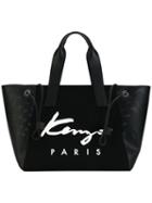 Kenzo - Kenzo Signature Tote - Women - Cotton/leather/nylon/polyurethane - One Size, Black, Cotton/leather/nylon/polyurethane