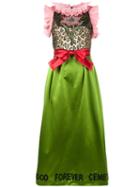 Gucci - Flower Bow Dress - Women - Silk/metal (grey)/glass - 36, Silk/metal/glass