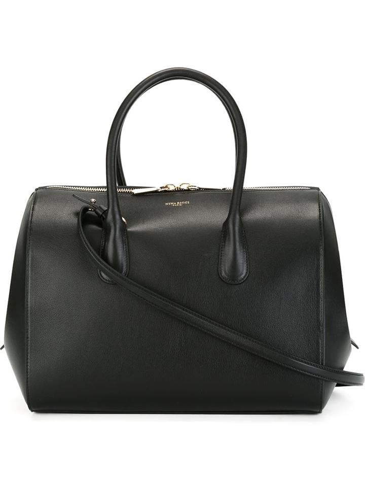 Nina Ricci Youkali Tote, Women's, Black, Calf Leather