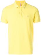Sun 68 Collar Detail Polo Shirt - Yellow & Orange