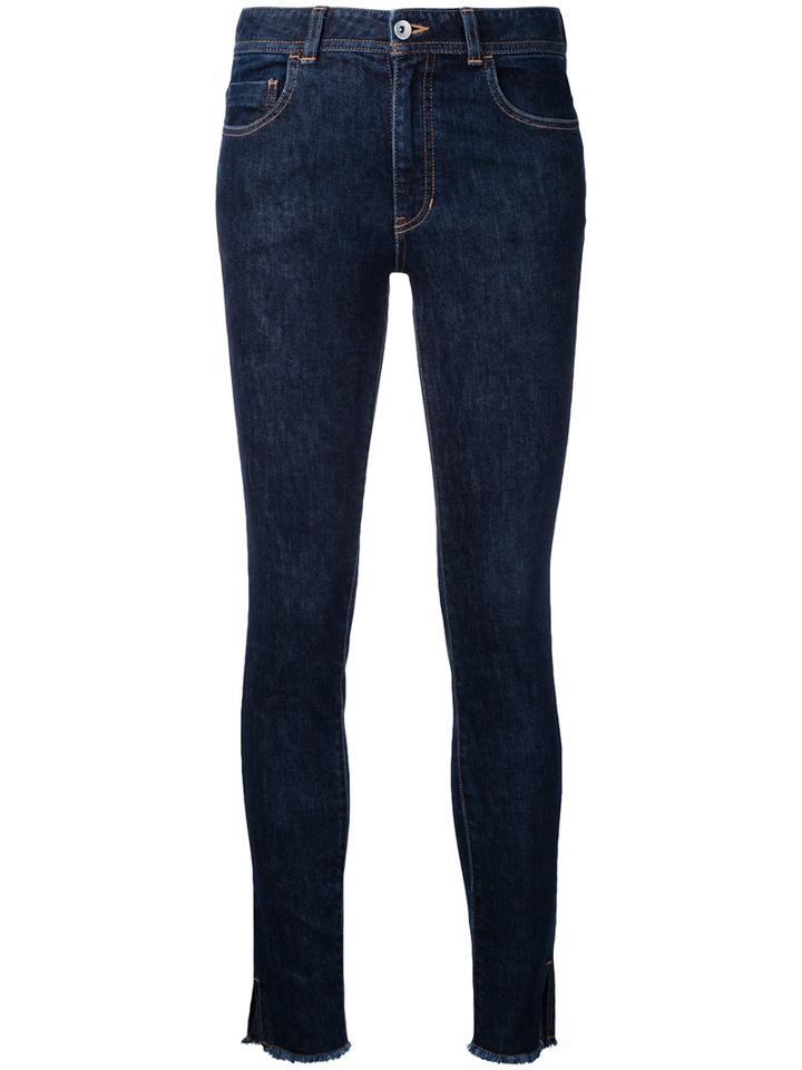 En Route - Raw Edge Jeans - Women - Cotton - 2, Women's, Blue, Cotton