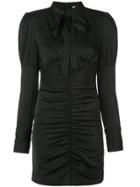 Alexis Ruched Detail Dress - Black