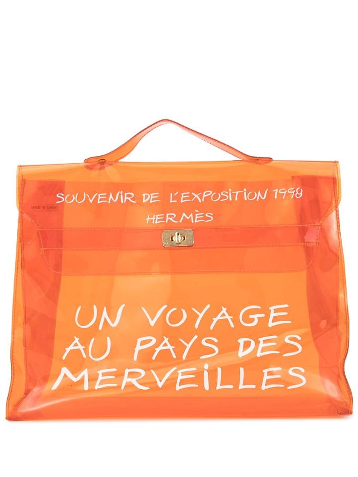 Hermès Pre-owned Vinyl Kelly Beach Handbag - Orange