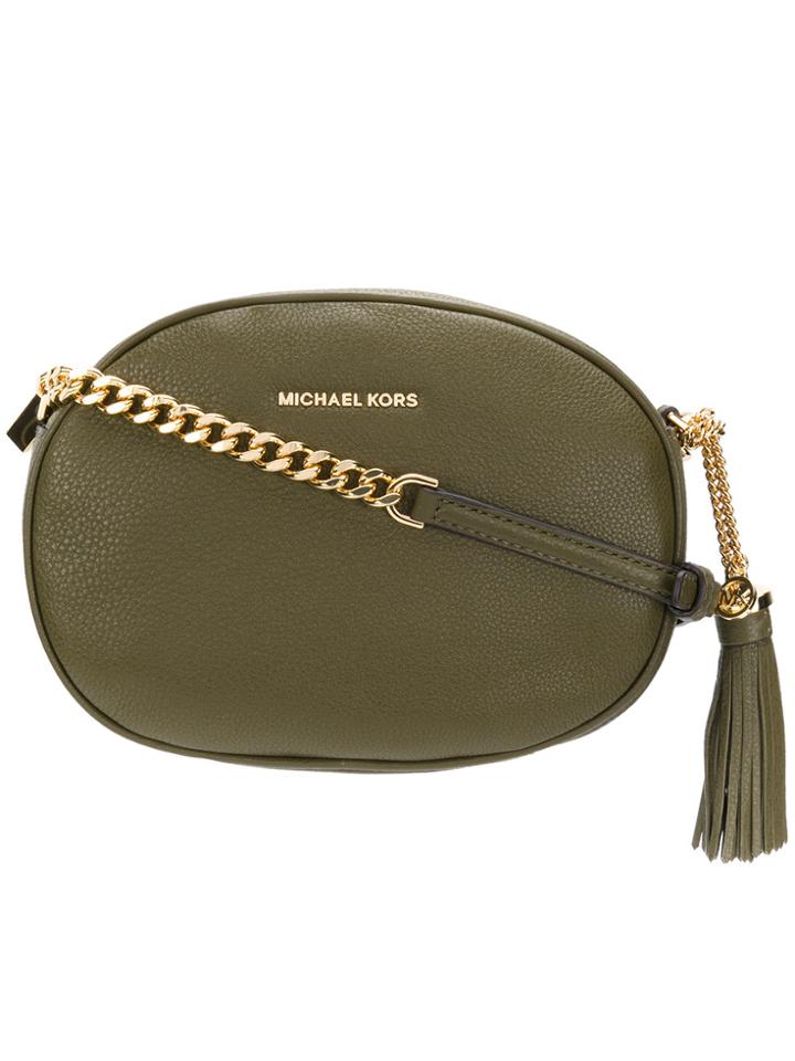 Michael Michael Kors Tassel Detail Crossbody Bag - Green
