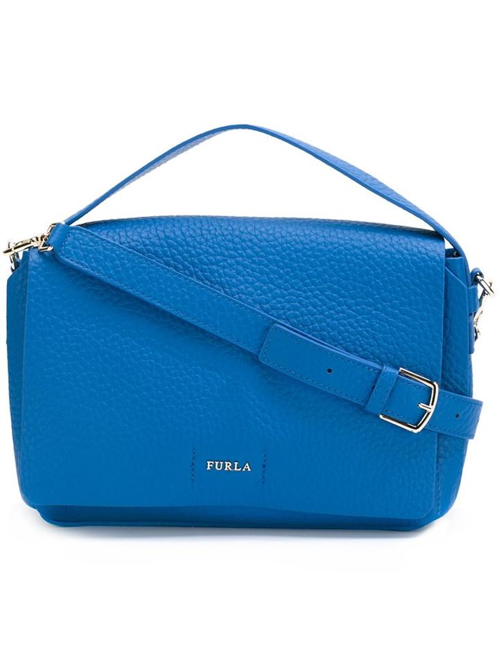 Furla Front Flap Tote, Women's, Blue