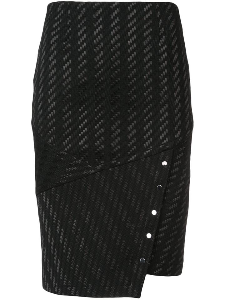 Yigal Azrouel Asymmetric Pencil Skirt - Black