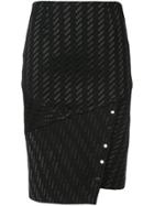 Yigal Azrouel Asymmetric Pencil Skirt - Black