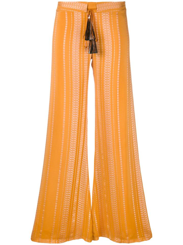 Zeus+dione - Alcestes Trousers - Women - Silk/rayon - 38, Yellow/orange, Silk/rayon